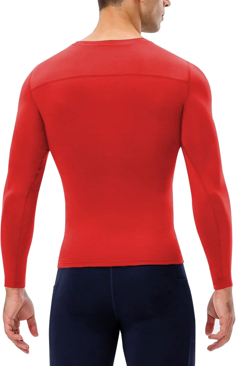 1/3 Pack Men's Compression Shirts Long Sleeve Athletic Workout Base Layer Quick Dry Fit Basketball Football Tops Undershirts