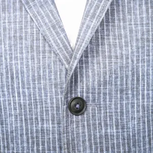 7 Downie St. - Beaston Blue Stripe Knit Blazer