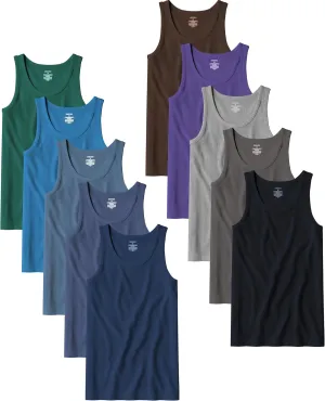 Andrew Scott Men's A Shirt Tanks | Cotton Tank Top Athletic Undershirts | Multi Packs & Colors