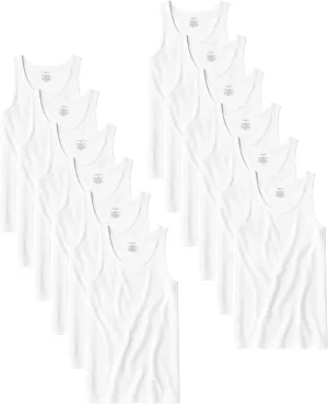 Andrew Scott Men's A Shirt Tanks | Cotton Tank Top Athletic Undershirts | Multi Packs & Colors