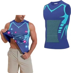 Beotyshow Ionic Shaping Sleeveless Shirt Gynecomastia Compression Tank Top Body Shaper Slimming Vest Shapewear Undershirt