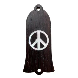 Black Ebony & Pearl Peace Sign | Truss Rod Cover