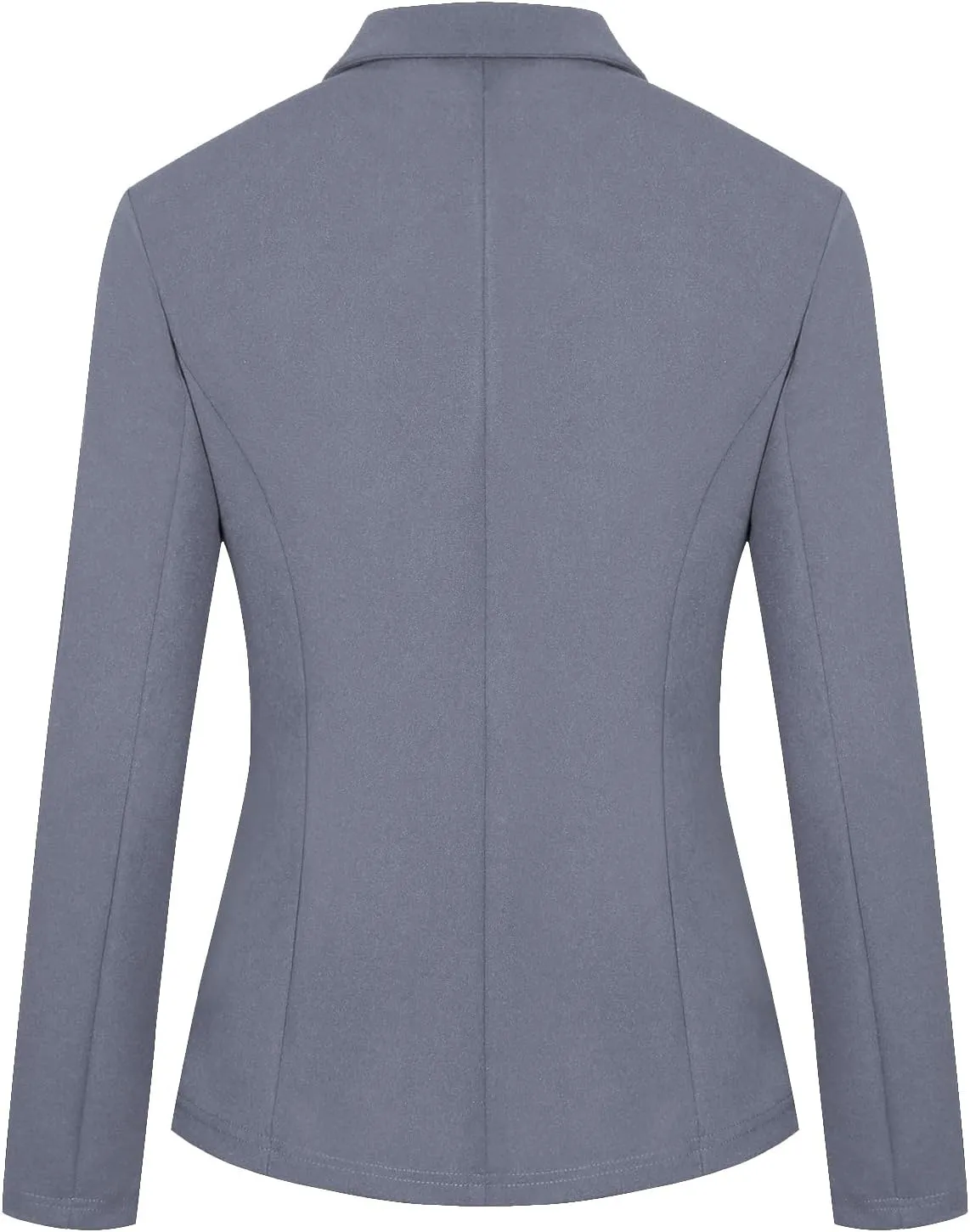 Blazers for Women Long Sleeve Notch Lapel Button Front Blazer Casual Work Office Suit Jackets with Pockets