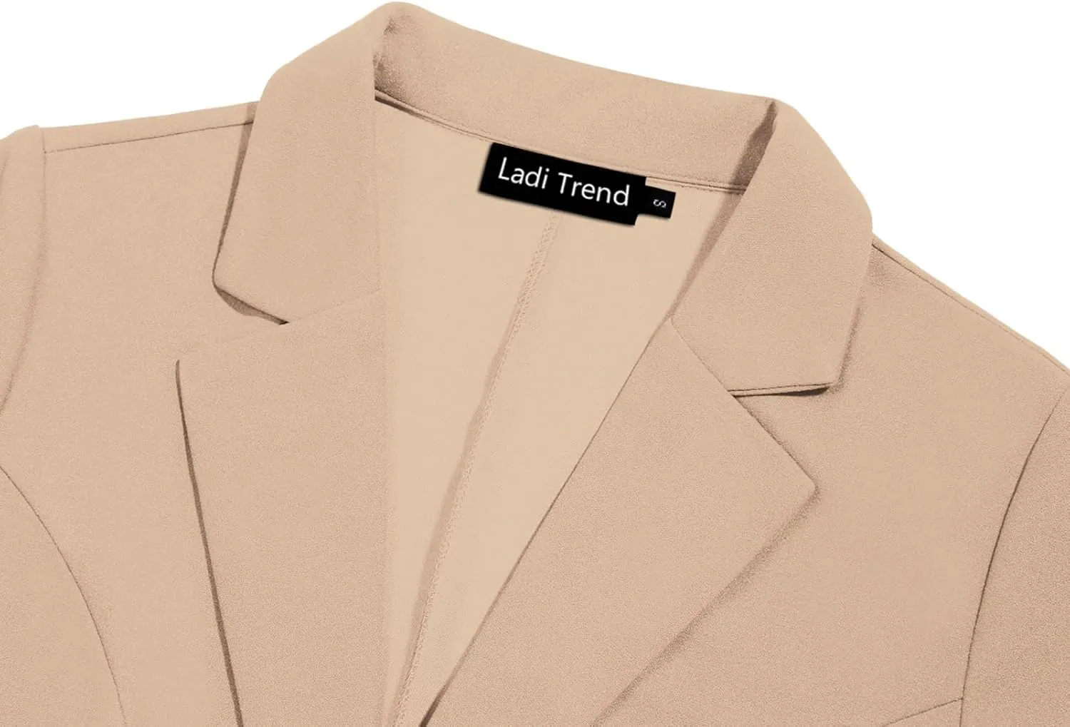 Blazers for Women Long Sleeve Notch Lapel Button Front Blazer Casual Work Office Suit Jackets with Pockets