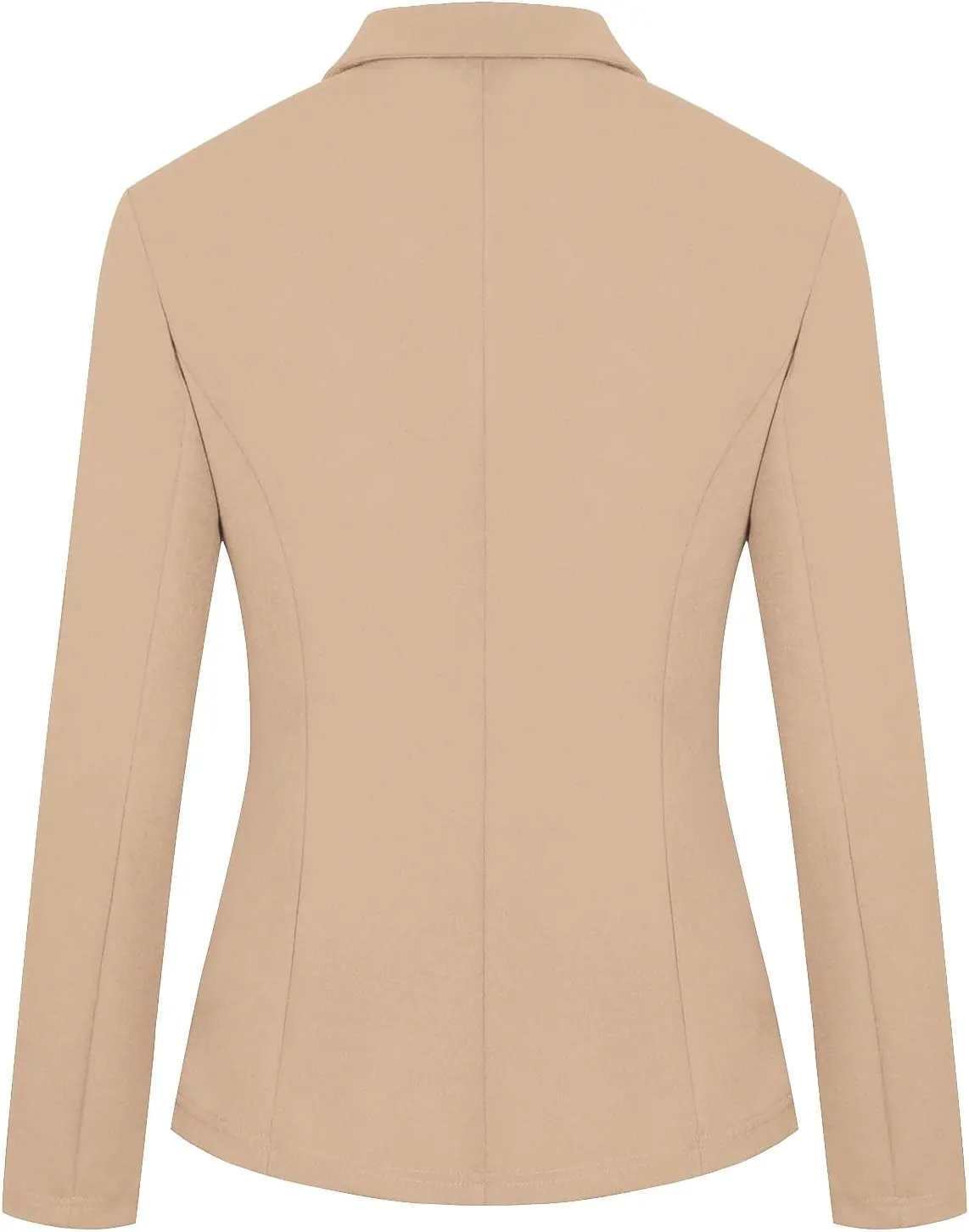 Blazers for Women Long Sleeve Notch Lapel Button Front Blazer Casual Work Office Suit Jackets with Pockets