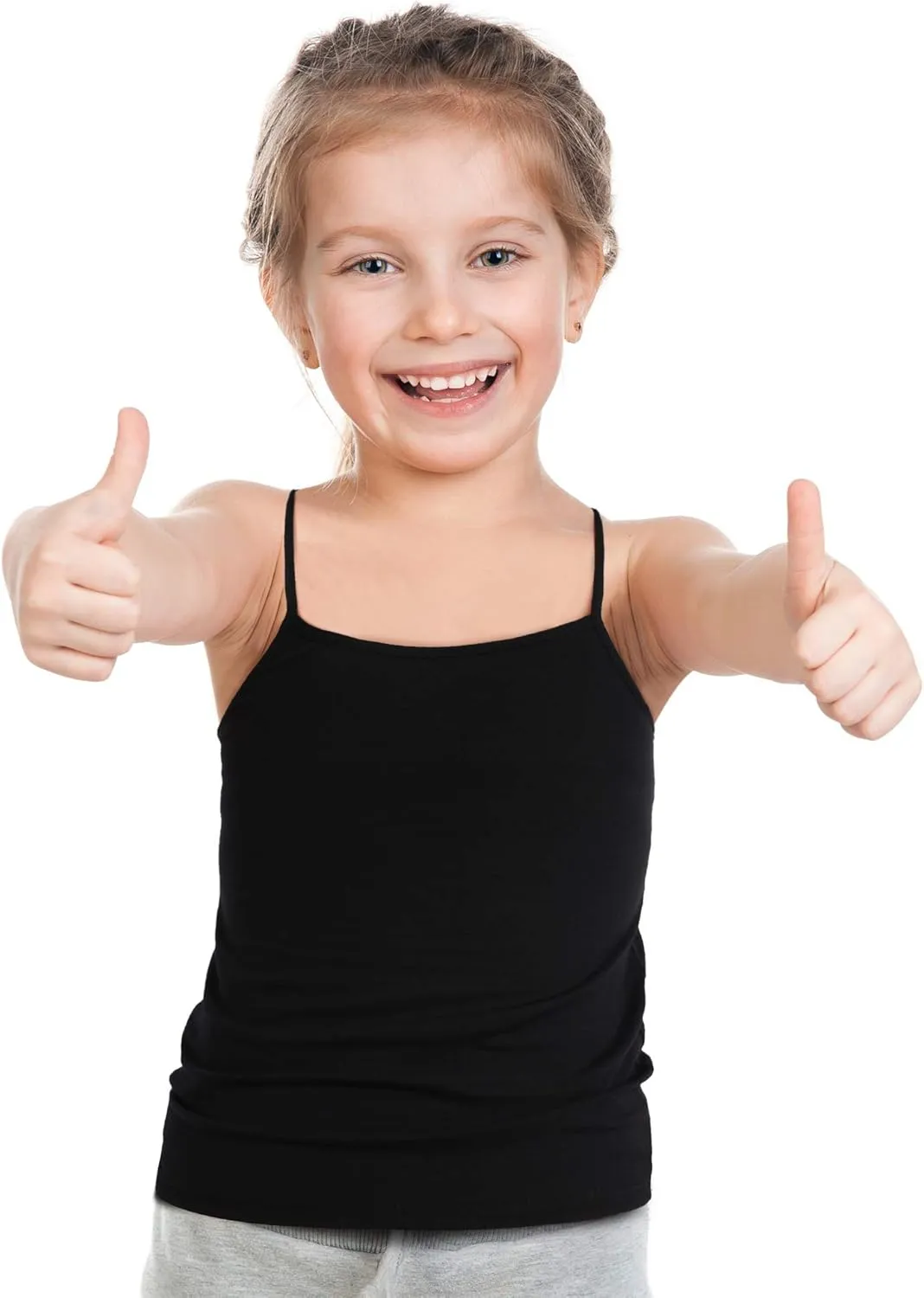 Boao 3 Pieces Girls Dance Tank Tops Racerback Camisole Undershirts Spaghetti Strap Camis Dance Clothes Tank Tops for Girls