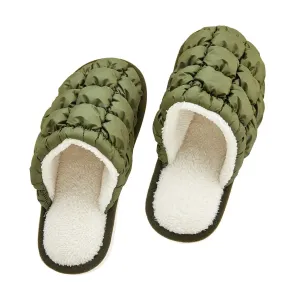 Bundle Up Slippers Olive