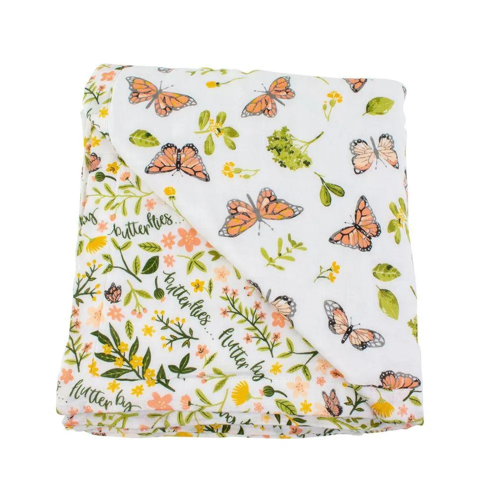Butterfly   Flutterby Oh So Soft Snuggle Blanket