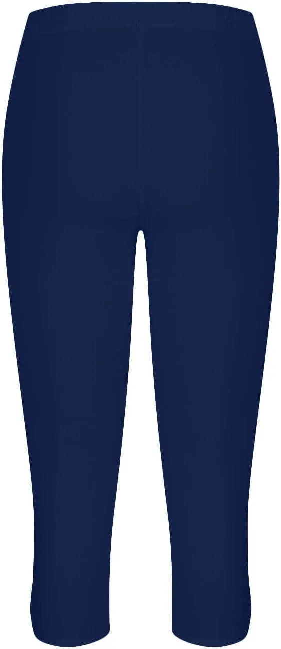 Capri Leggings for Women Tummy Control High Waisted Yoga Pants Comfy Stretchy Leggings Summer Plus Size Workout Pants