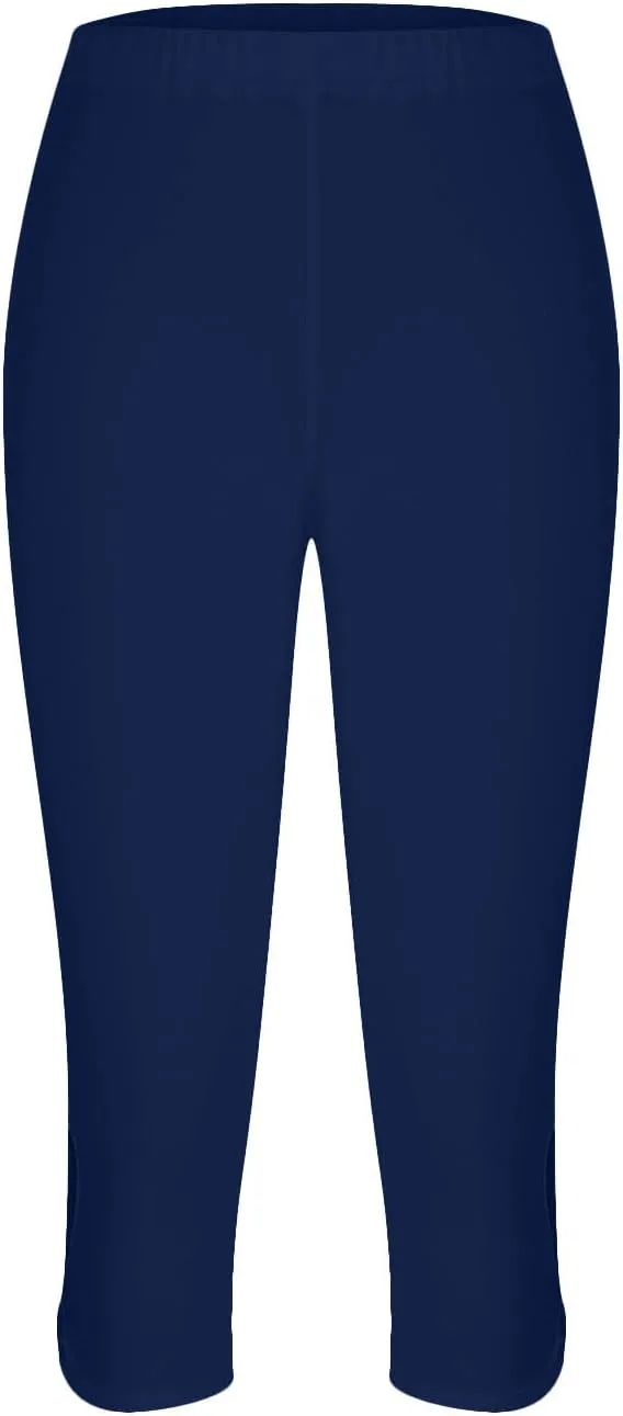Capri Leggings for Women Tummy Control High Waisted Yoga Pants Comfy Stretchy Leggings Summer Plus Size Workout Pants