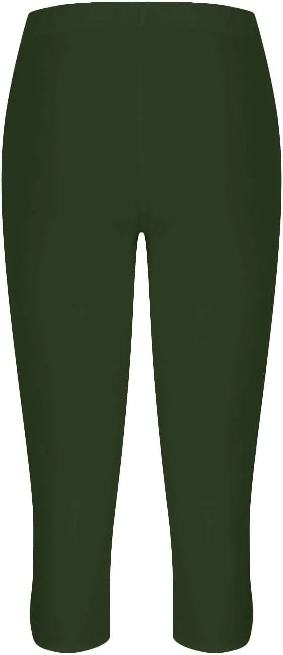 Capri Leggings for Women Tummy Control High Waisted Yoga Pants Comfy Stretchy Leggings Summer Plus Size Workout Pants