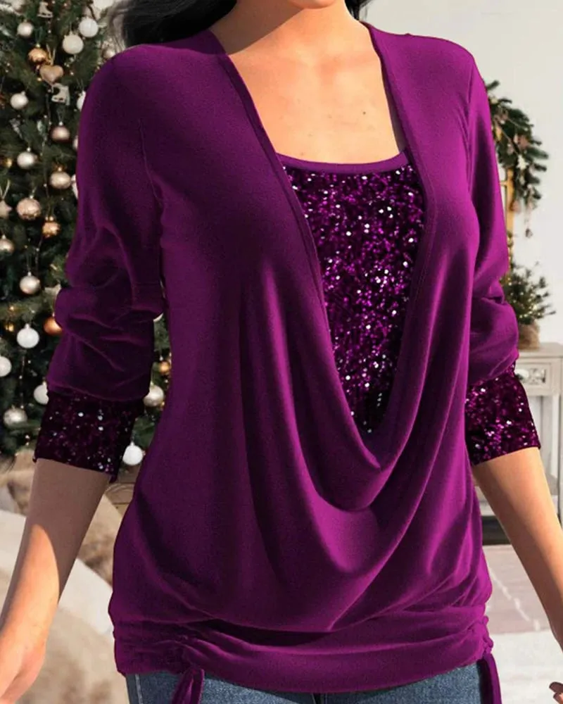 Cassandra  Draped Layered Top