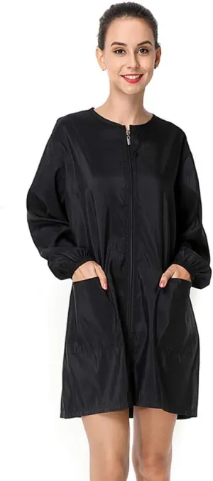 Chameleon Fabric Salon Smock Professional Stylist Jacket Waterproof Haircut Cape Barber Apron