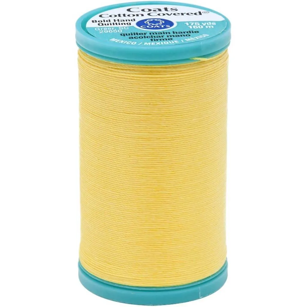 Coats Bold Hand Quilting Thread 175yd Sun Yellow