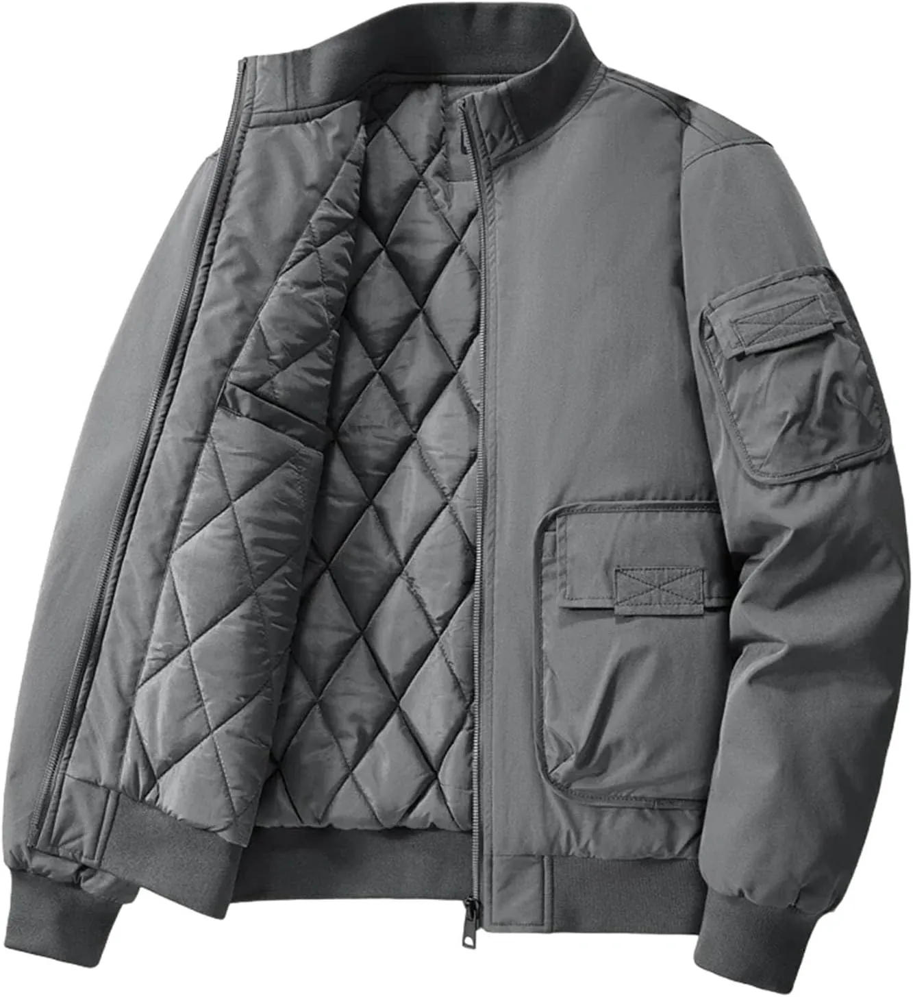Cotton Padded Motorcycle Bomber Jackets Winter Men Retro Pilot Military Coat Casual Baseball Jackets