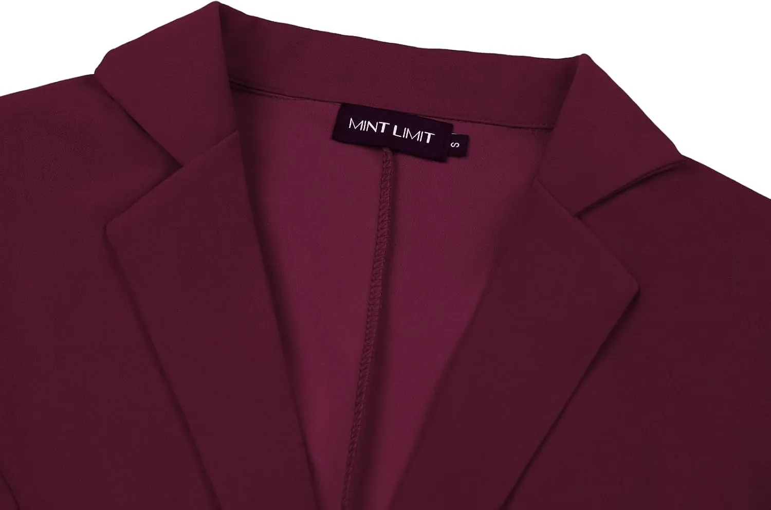 Cropped Blazer for Women Long Sleeve Notch Lapel Button Front Blazers Casual Work Office Cardigan Suit Jacket