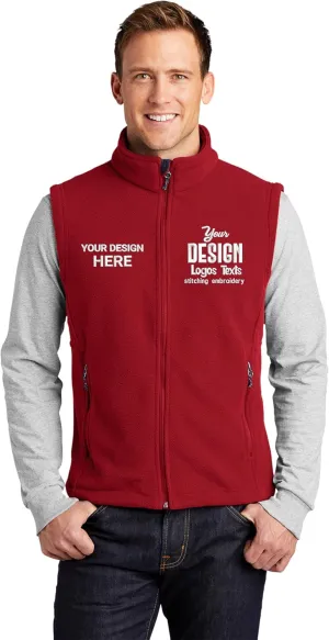 Custom Embroidered Fleece Vest for Women and Men, Custom Text Fleece Vest Women, Medical Fleece Jackets