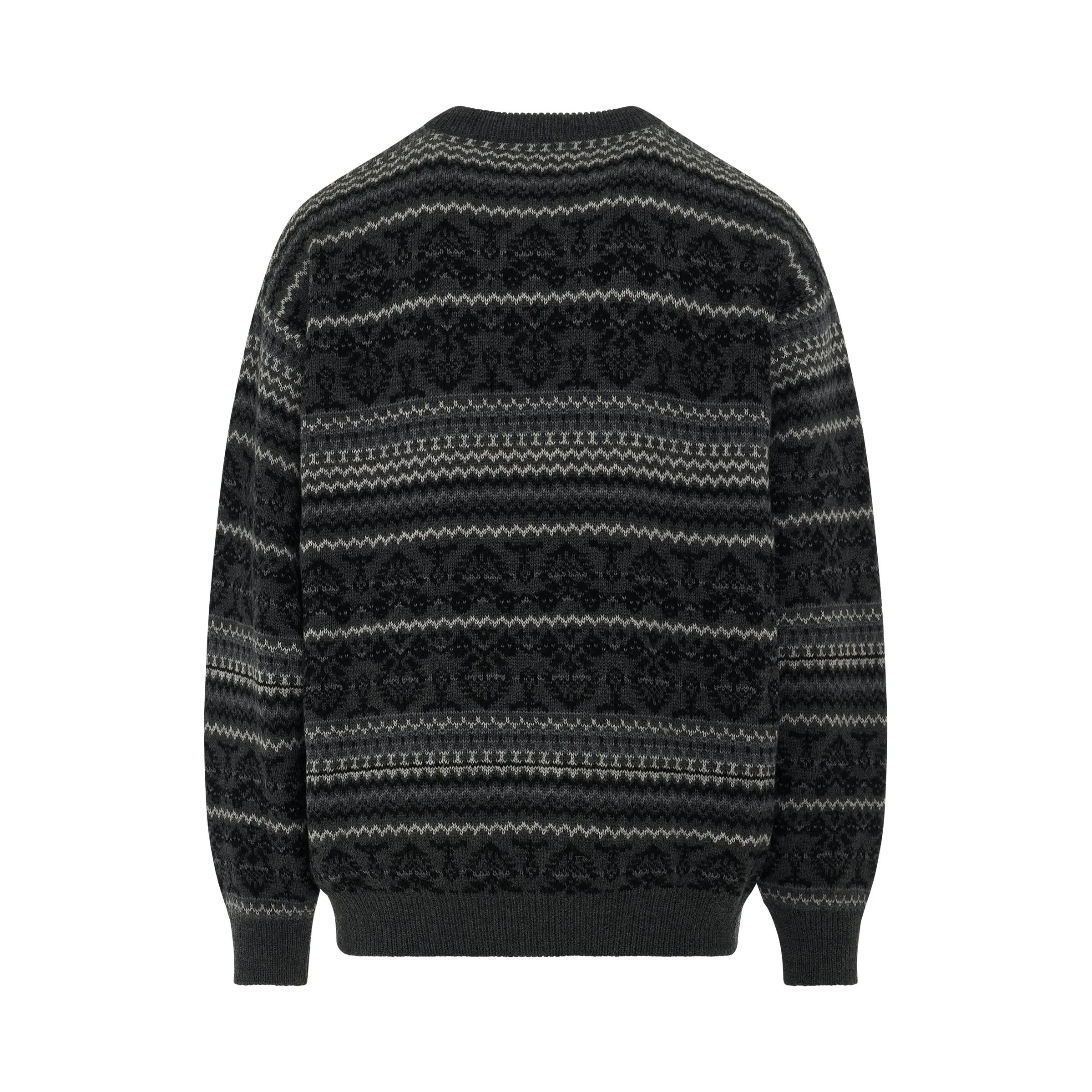 Fairisle Jacquard Knitwear in Grey
