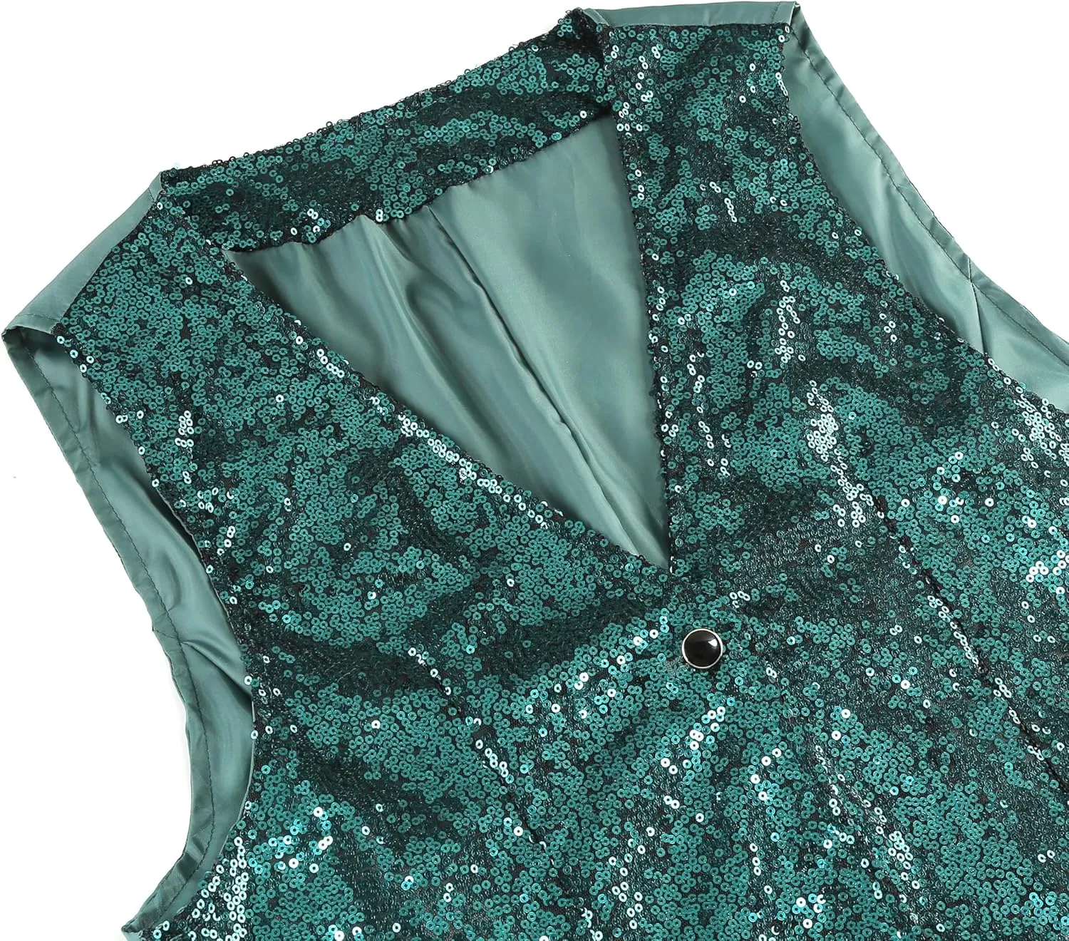 GRAJTCIN Mens Sequin Vest V-Neck Prom Vest Jacket Shiny Party Dress Suit Waistcoat Bowtie Set