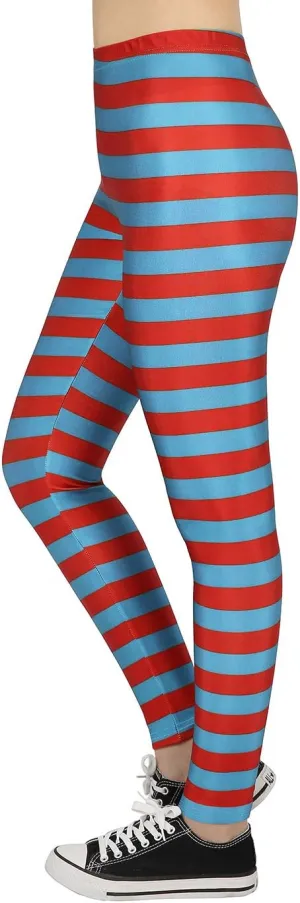 HDE Womens Funny Printed Leggings Digital Print Footless Stretchy Tights