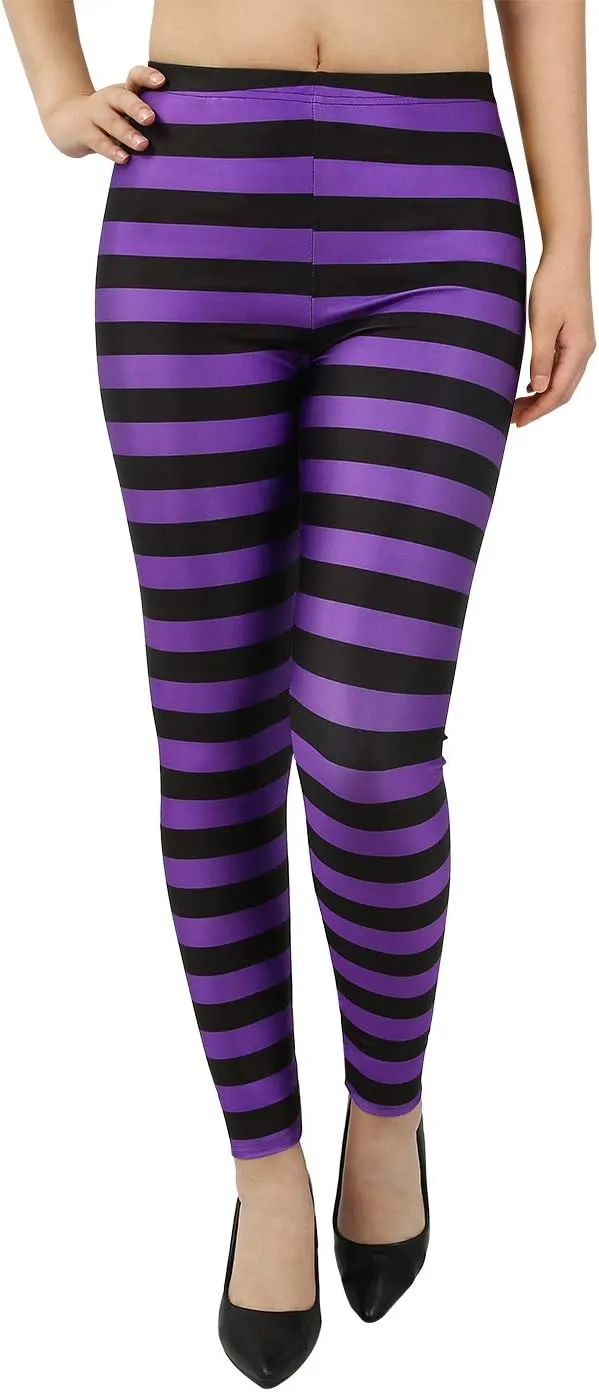 HDE Womens Funny Printed Leggings Digital Print Footless Stretchy Tights
