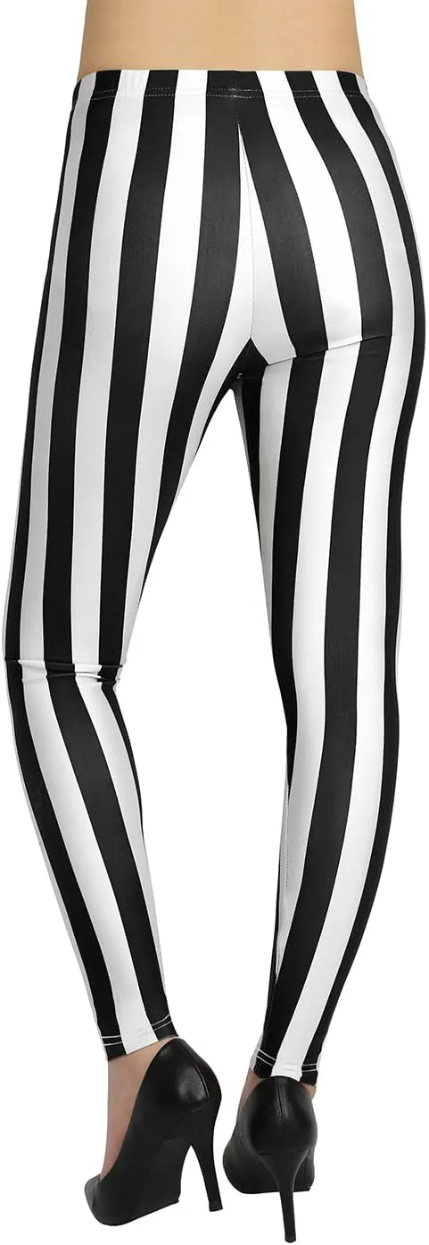 HDE Womens Funny Printed Leggings Digital Print Footless Stretchy Tights