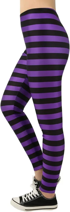 HDE Womens Funny Printed Leggings Digital Print Footless Stretchy Tights