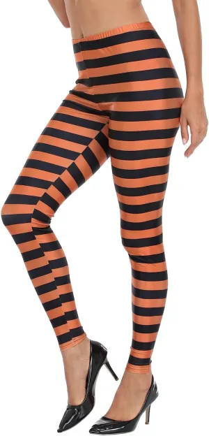 HDE Womens Funny Printed Leggings Digital Print Footless Stretchy Tights