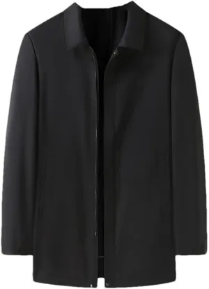 Hgvcfcv Men Long Windbreaker Casual Loose Trench Coat Mens Jackets Outwear