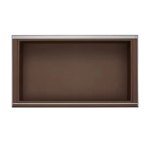 Higold B Series Pull Out Wardrobe Basket Shallow Fits 900mm Cabinet Natural with Grey