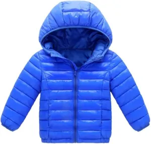 HILEELANG Kids Boy Girl Winter Hooded Puffer Jackets Coats Light Weight Padded Outerwear
