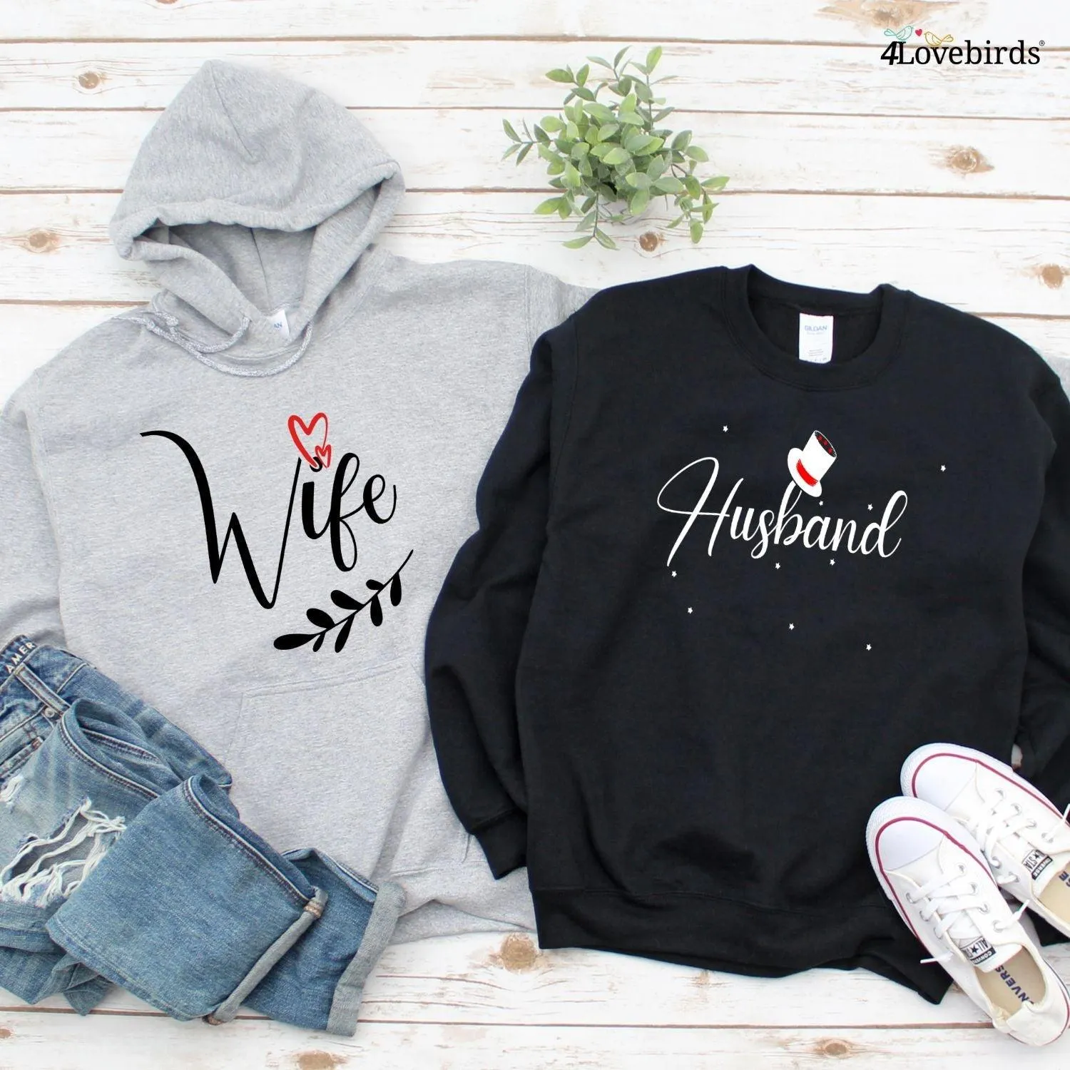 Husband & Wife Matching Set: Wedding, Honeymoon & More!