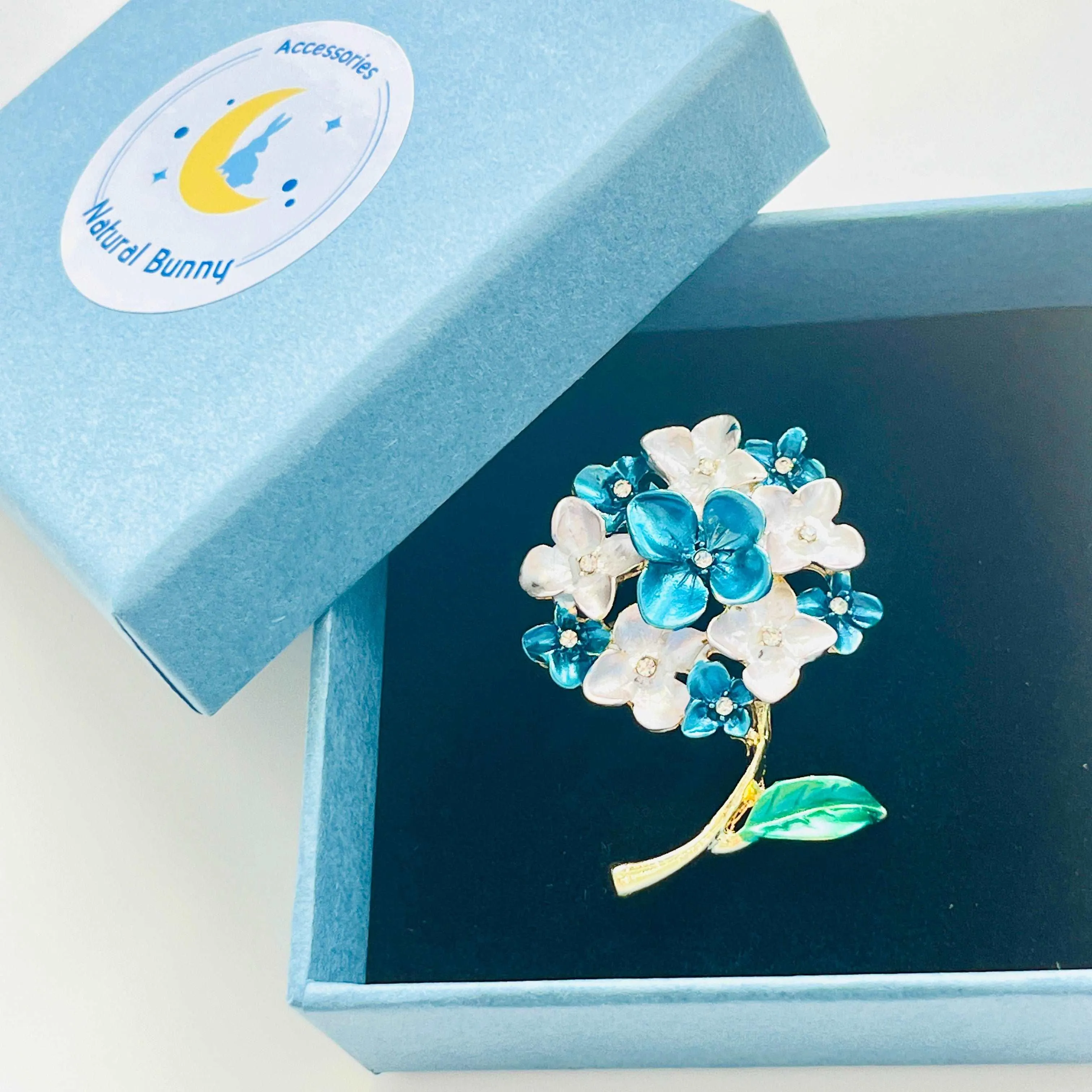 Hydrangea Flower Brooch