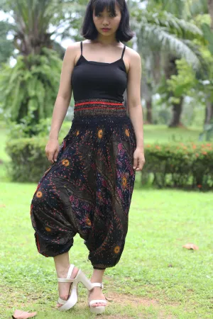 Jumpsuits Rompers Harem Pants Rayon Yoga Pants Peacock floral