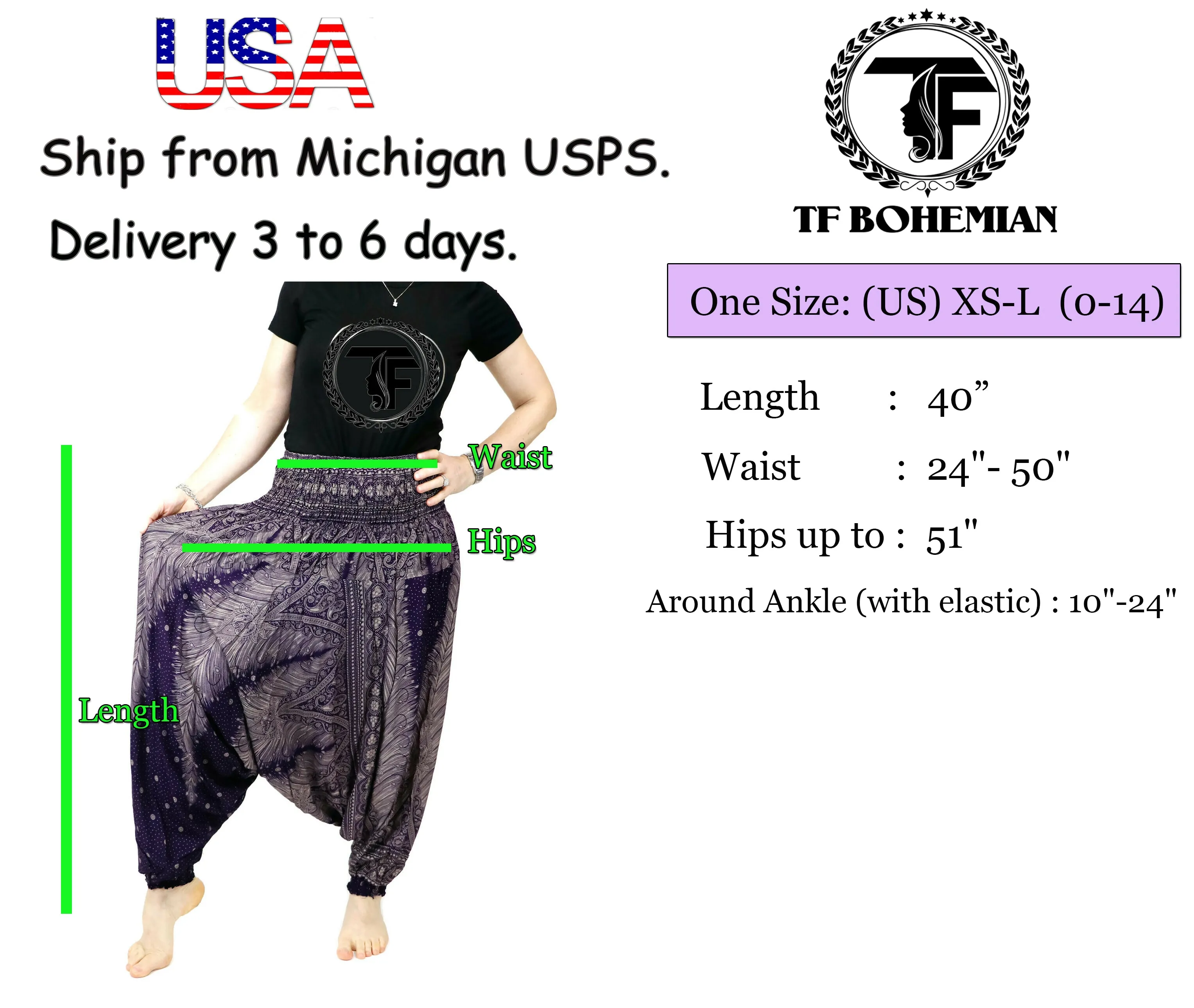 Jumpsuits Rompers Harem Pants Rayon Yoga Pants Peacock floral