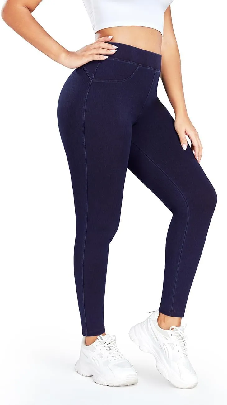 KIWI RATA Leggings for Women, High Waisted Scrunch Butt Lifting Skinny Jeans, Tummy Control Stretchy Skinny Jeans Leggings