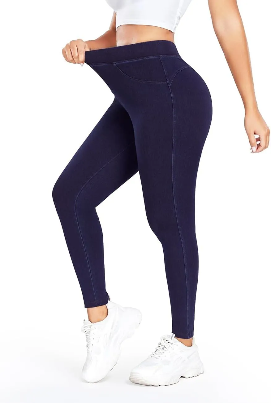 KIWI RATA Leggings for Women, High Waisted Scrunch Butt Lifting Skinny Jeans, Tummy Control Stretchy Skinny Jeans Leggings