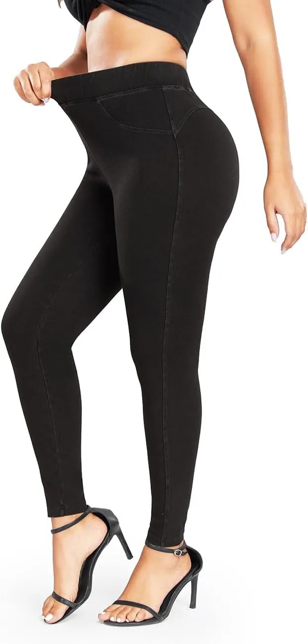 KIWI RATA Leggings for Women, High Waisted Scrunch Butt Lifting Skinny Jeans, Tummy Control Stretchy Skinny Jeans Leggings