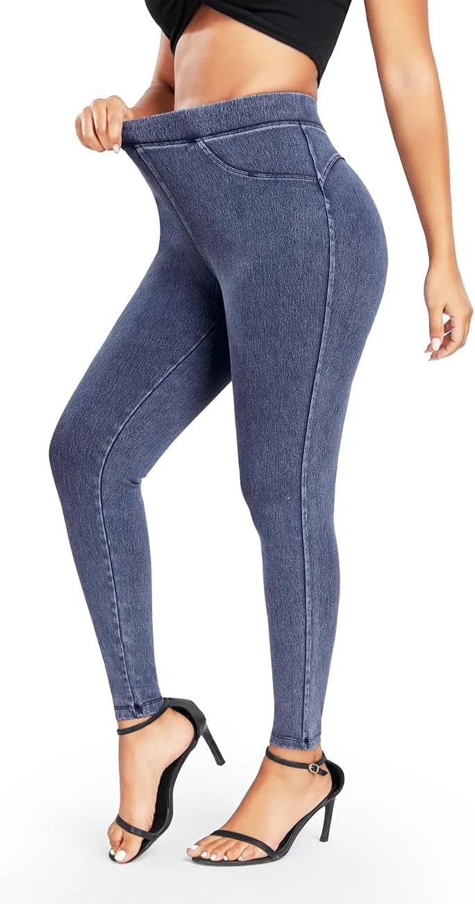 KIWI RATA Leggings for Women, High Waisted Scrunch Butt Lifting Skinny Jeans, Tummy Control Stretchy Skinny Jeans Leggings