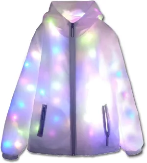 LED Light up Jacket For Women and Men Unisex Novelty Costume For Burning Man Party Carnivals Halloween Xmas Raves