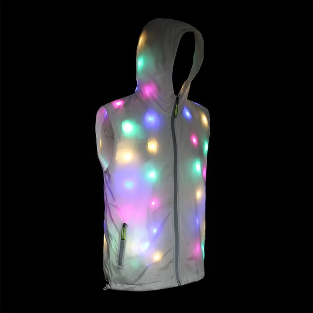 LED Light up Jacket For Women and Men Unisex Novelty Costume For Burning Man Party Carnivals Halloween Xmas Raves