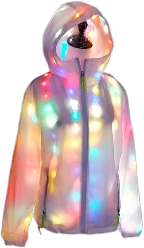LED Light up Jacket For Women and Men Unisex Novelty Costume For Burning Man Party Carnivals Halloween Xmas Raves