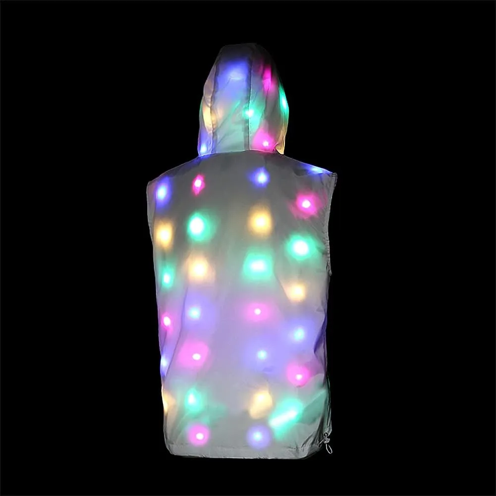 LED Light up Jacket For Women and Men Unisex Novelty Costume For Burning Man Party Carnivals Halloween Xmas Raves