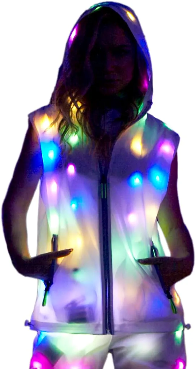 LED Light up Jacket For Women and Men Unisex Novelty Costume For Burning Man Party Carnivals Halloween Xmas Raves