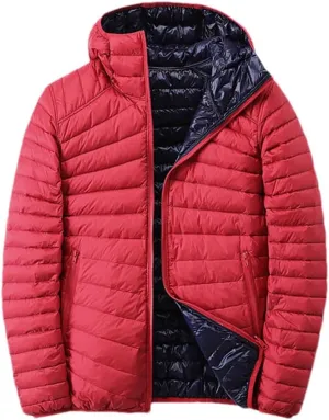 Light Down Jackets Women Both Sides Wear Duck Down Coats Portable Puffer Jacket