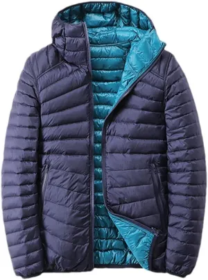 Light Down Jackets Women Both Sides Wear Duck Down Coats Portable Puffer Jacket