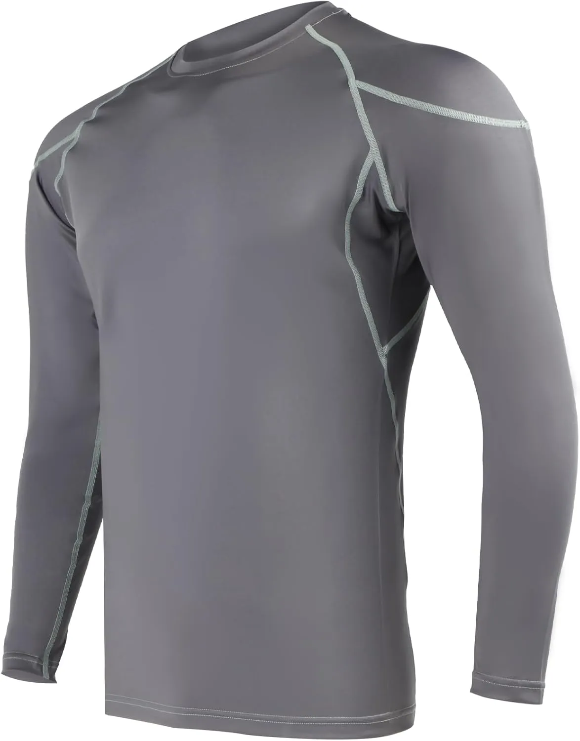 LIN PERFORMANCE Men's Long Sleeve Compression Shirts Athletic Workout Shirt Undershirt Base Layer Top Quick Dry