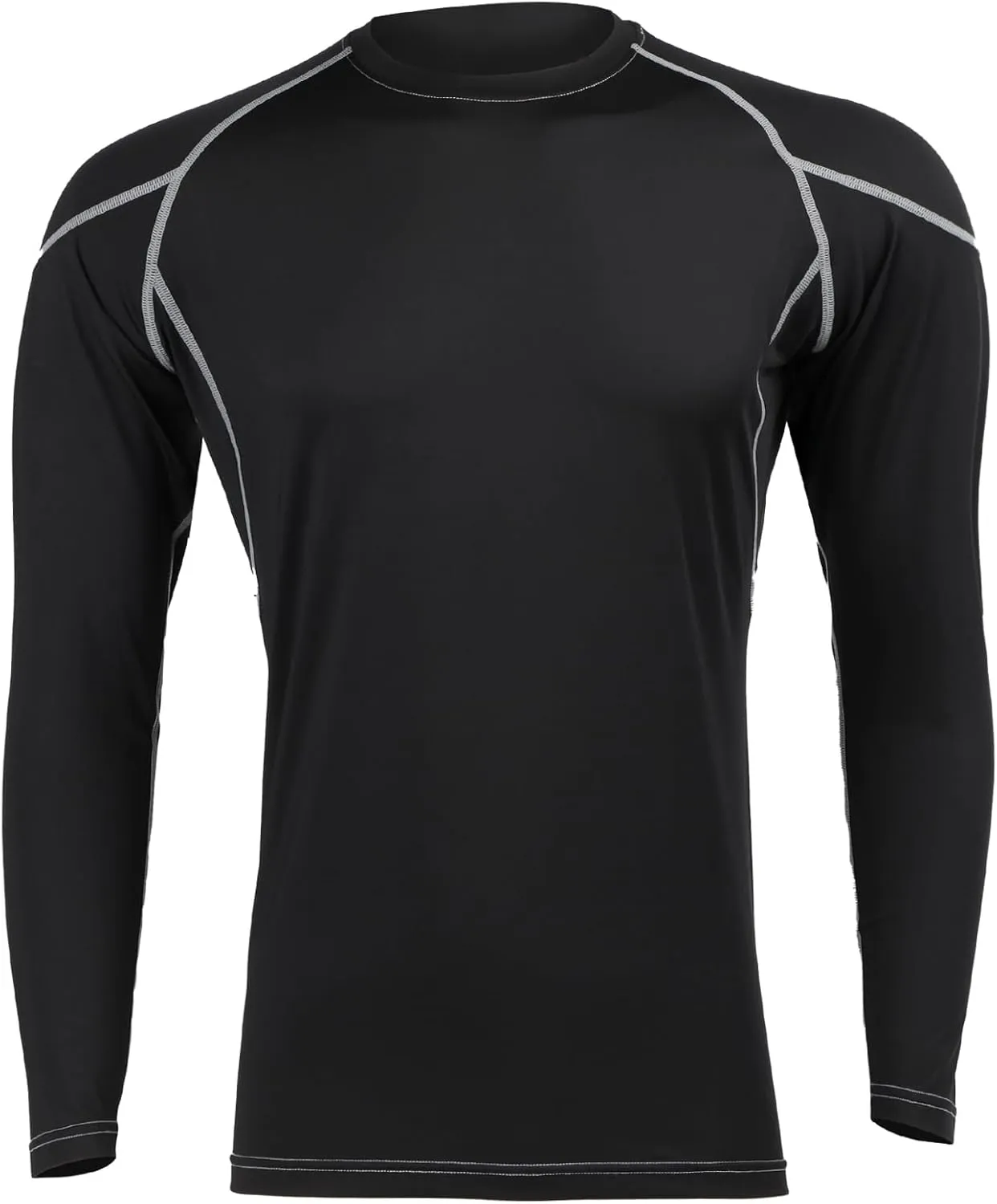 LIN PERFORMANCE Men's Long Sleeve Compression Shirts Athletic Workout Shirt Undershirt Base Layer Top Quick Dry