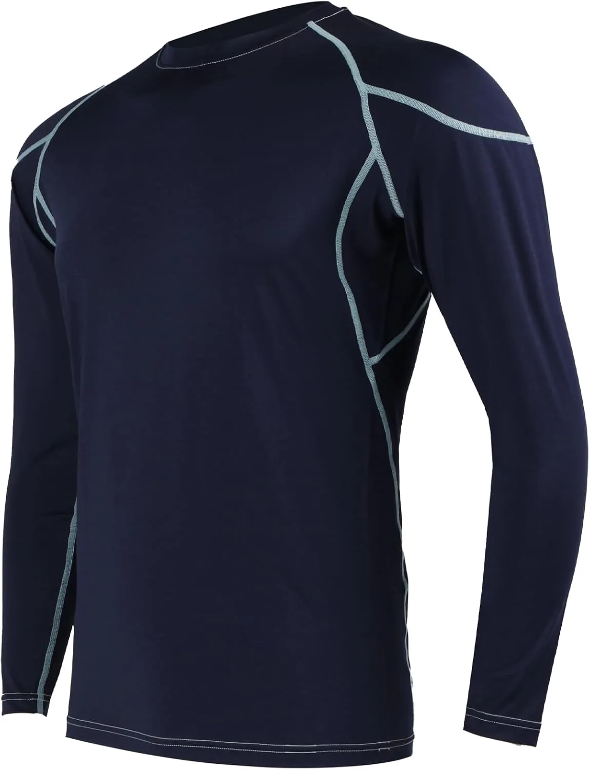 LIN PERFORMANCE Men's Long Sleeve Compression Shirts Athletic Workout Shirt Undershirt Base Layer Top Quick Dry