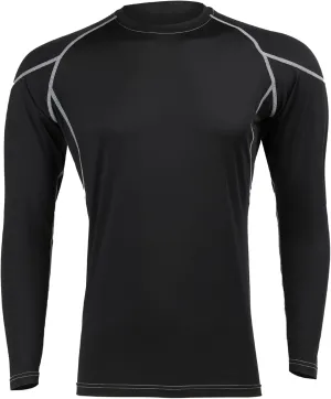 LIN PERFORMANCE Men's Long Sleeve Compression Shirts Athletic Workout Shirt Undershirt Base Layer Top Quick Dry
